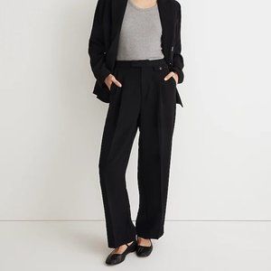 Madewell The Rosedale High-Rise Straight Pant in Crepe (NEW WITH TAGS)